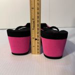 Lauren Ralph Lauren Pink and Black Wedge Shoe fits size 7 Photo 4