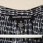 Hilary Radley Sleeveless Split Neck Sheer Tunic Dress Button Front Black Sz 10 Photo 7