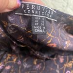 Peruvian Connection  Samarkand Silk Dress Size 6 3/4 Dolman Sleeves Elastic Waist Photo 8