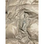 Old Navy  Women Puffer Jacket Tan Fleece Lined Zip Front Size  M Photo 1