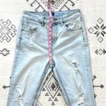 BDG Kick Flare High Rise Cropped Jeans in Light Distressed Wash Size 29 Photo 5
