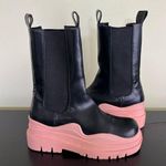 Lemonade Tire Chelsea Boots Pink & Black Size 7 Photo 0