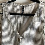 ZARA trf Woman’s Striped Sleeveless Jumpsuit with pockets size large Photo 2
