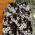 frankie's bikinis  Black and White Floral Leggings Photo 4