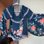 fab'rik Off the shoulder blouse floral  Photo 0