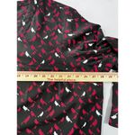 Catherine’s Long Sleeve Black Red Cardinal Blouse Pullover Loose Plus Size 2X Photo 3