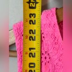 Vineyard Vines  Allamanda Eyelet Tiered Tassel Top Pink Lined Vacation Summer XS Photo 6