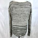 Paper Crane ivory and gray knit and open weave sweater size large Photo 4