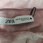 ZARA  pink tie dye oversized raw hem button down size xs Photo 6