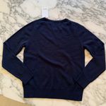 Quince NWOT  Women’s Navy Mongolian Cashmere Crew Neck Sweater Sz S Photo 2