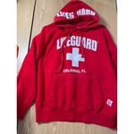 Unisex Lifeguard Sweatshirt Hoodie from Orlando Florida red white size Large Photo 1