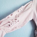 Topshop Cutwork Long Sleeve Midi Dress Photo 5