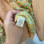 J.Jill Silk Multicolor Orange & Green Floral Cardigan Sweater S Silk Cotton Photo 3