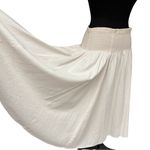 Soft Surroundings Blush Pink Smocked Waist Midi Skirt Size Small, Fully Lined Photo 5