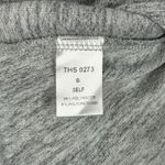 THML  Shirt Womens Small Heather Gray Floral Embroidery Casual Fairy Boho Peasant Photo 5