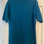 Torrid Teal Knit Short Sleeve Sweater lace inset sz 1 Photo 6