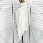 EXPRESS  Lace Front Ruffle Trim Sweatshirt Sweater Ivory Large Victorian Country‎ Photo 2