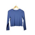 Old Navy Women’s Bestee Long Sleeve Tee in Folklore Blue Size MP Photo 1