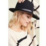 Rag and Bone  Floppy Brim Wool Fedora Black Womens Size Small Photo 2