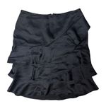 The Limited Vintage Y2K‎  Black Ruffle Tiered Satin Skirt Size 4 Whimsigoth Photo 0
