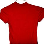 Forever 21 Women's Vibrant Red Short Sleeve Crop Top Sz S Photo 1