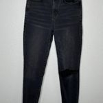American Eagle black curvy super hi rise jeggings size 4 Photo 9