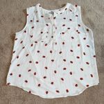 Loft  Floral Button Up Tank Top Photo 0