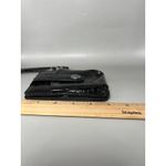 Crocodile Embossed Patent Wristlet Wallet Womens Black ID Window Card Slots Photo 3