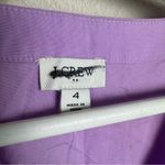 J.Crew  NEW‎ Faux Wrap Sleeveless Tiered Skirt Dress Size 4 in Bright Lilac Photo 13