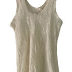 Victoria's Secret  Y2k Women's Size XS Lace Ivory‎ Sheer Cami Tank Top Photo 0