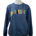 New York Popular Charleston Women's Blue Long Sleeve Sweater Sweatshirt Top L Size L Photo 0