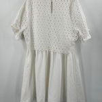 English Factory Dress Size 1X White Eyelet Mixed Media Bridal Wedding Shower NWT Photo 2