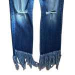 Vervet Flying Monkey fringe cuff skinny jeans, size 26 waist, EUC Photo 2