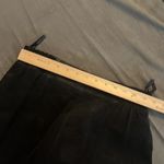 Vintage black suede leather midi skirt Size 10 Photo 5