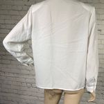Vintage Yves St Clair White Beaded Blouse 10P M Petite Photo 3