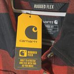 Carhartt  Women's Rugged Flex Loose‎ Fit Midweight Flannel Long-Sleeve Plaid Photo 4