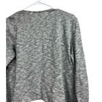 Matilda Jane  Knit Moto Blazer Jacket Size Large Heathered Grey Full Zip Fitted Photo 6