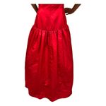 Vintage 80's Scaasi Boutique Red Satin Off Photo 11