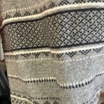 Madewell Gray and Black Patterned 100% merino wool Crewneck academia Sweater XS Photo 4