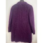 Jil Sander  Purple Mohair Wool Blend Long Coat Button Front Size DE 38/ US 8 Photo 2