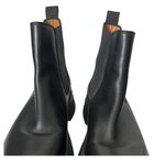 Ganni  Black Leather Chelsea Boots Women’s US 8 Platform Lug Sole Grunge Photo 7