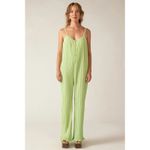 RUE STIIC Ida Pleated Jumpsuit Patina Green NWT Sz XS Green Photo 1