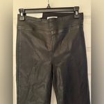 frame denim FRAME JetSet Crop Mini Boot Noir Black Coated High Rise Pants Size 1 (25-29) Photo 9