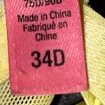 Betsey Johnson  Yellow Lace underwire Bra with Pink Details Photo 5