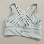 Lululemon Free To Be Moved Bra Sheer Blue Size 4 Athleisure Sporty Photo 6