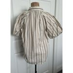 Madewell  Shirred Bubble-Sleeve Button-Up Shirt in Poplin Size Small Photo 4