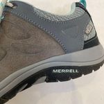 Merrell  Women’s Castle Rock Low Lace Hiking Shoes EUC Sz 7.5 Gray Teal Active Photo 8