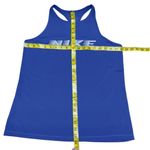Nike  Pro Dri-FIT Training Women's Large Royal Blue Racerback Tank Slim Fit Gym Photo 13