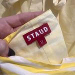 NEW STAUD Kai Striped Poplin Halter Top Yellow Stripped Size 12 Photo 9