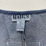 Vintage Haiks Women Large Pockets Pocket Apple Crayon Country Denim Blue Jumper Photo 4
